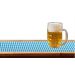 Tafelloper Blauw witte ruit Oktoberfeest