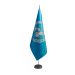 Luxe vlag Verenigde Naties 100x150cm | Satijn