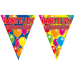 Vlaggenlijn Hartelijk gefeliciteerd ballonnen 10m