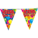 Vlaggenlijn HOERA IK BEN JARIG ballonnen 10m