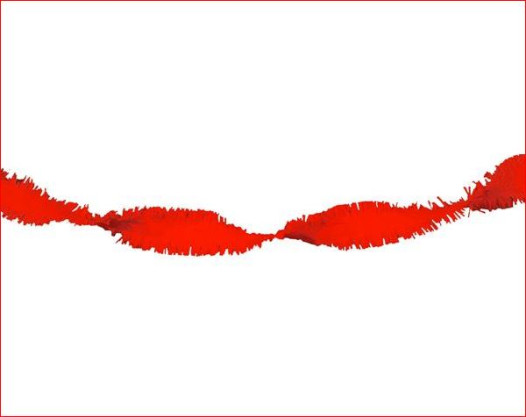 Draaiguirlande Rood Brandvertragend Rode feestversiering 6m1