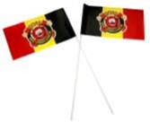 zwaaivlaggen van stof 20x30cm laten bedrukken met uw reclame of logo bij Vlaggenclub