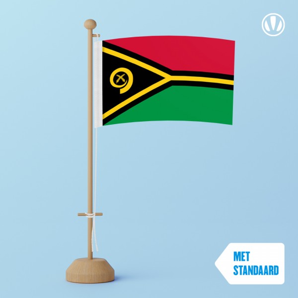 Tafelvlag Vanuatu met standaard