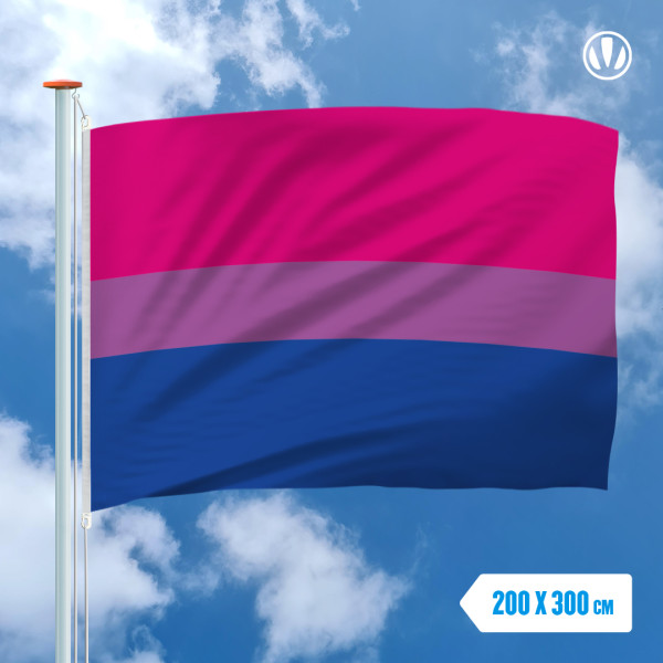 Bi vlag Biseksueel 200x300cm