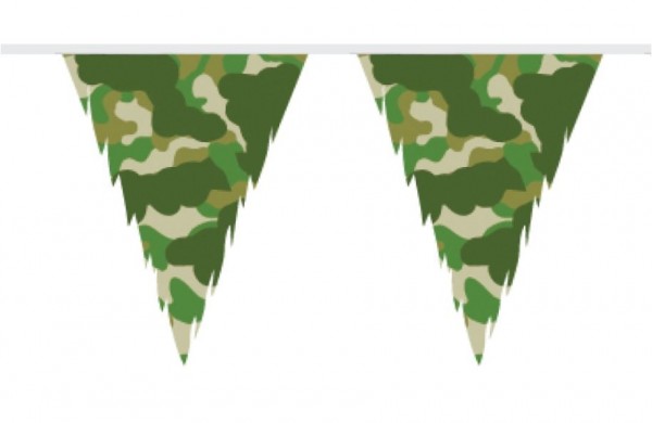 Camouflage vlaggenlijn 10m