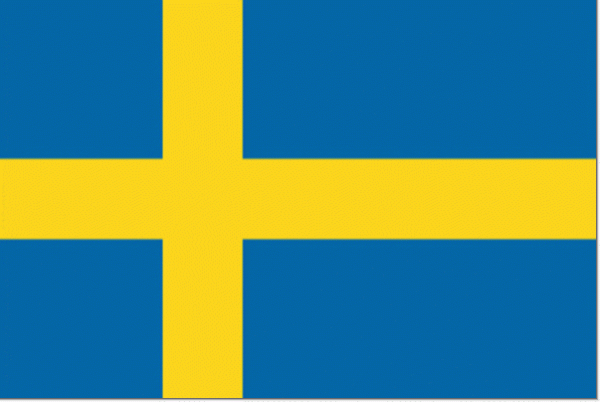 Zweedse vlag Zweden 50x75cm bootvlag