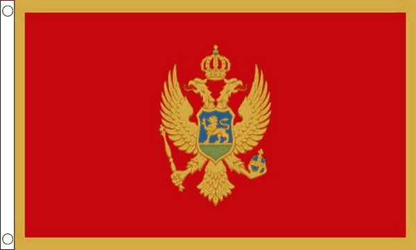 Vlag Montenegro 60x90cm