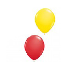 Ballonen Rood geel 10 stuks
