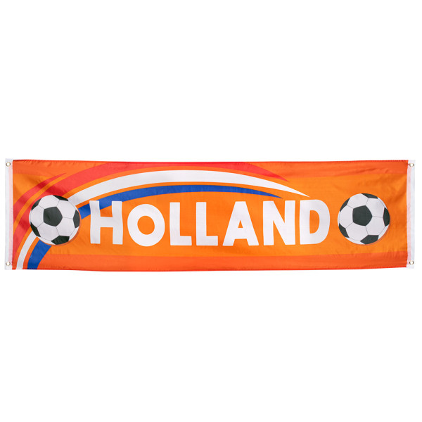 Oranje spandoek Holland 180x50cm