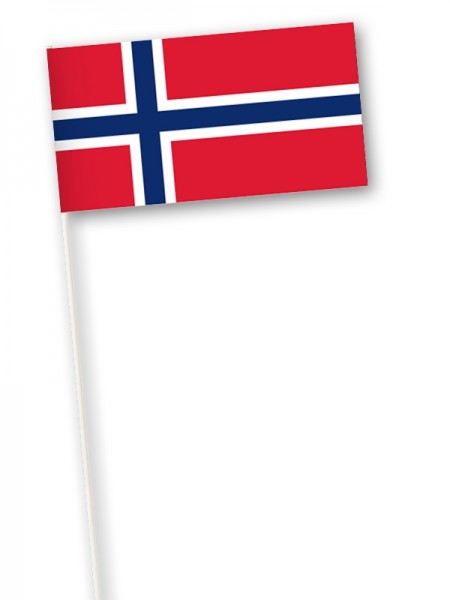 Noorse zwaaivlag Noorwegen 11x21cm