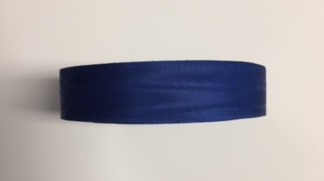 Medaille lint blauw 25mm breed