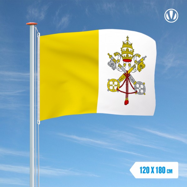 Vlag Vaticaanstad 120x180cm