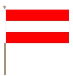 Oostenrijkse zwaaivlag, grote fanvlag Oostenrijk 30x45cm