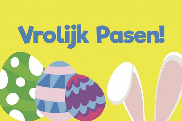 Vlag Vrolijk Pasen 200x300 cm