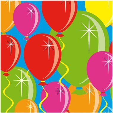 Servetten ballonnen 20 stuks