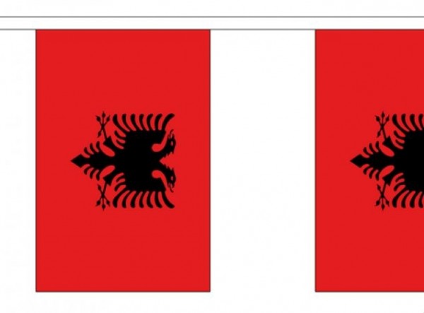 Vlaggenlijn Albanië I Albaneese Vlaggenlijn 3m
