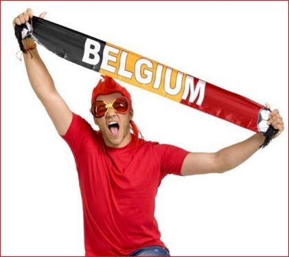 Shawl Belgie Fan Sjaal met Belgische vlag juichsjaal