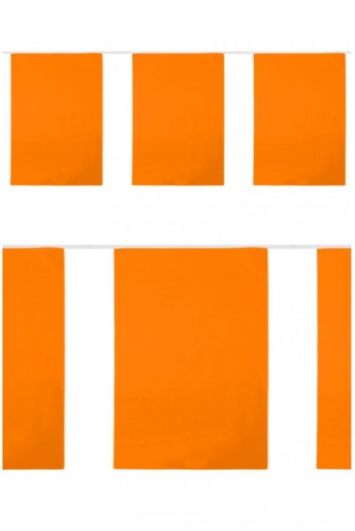 Vlaggenlijn Oranje Brandvertragend 10 m Rechthoek XL