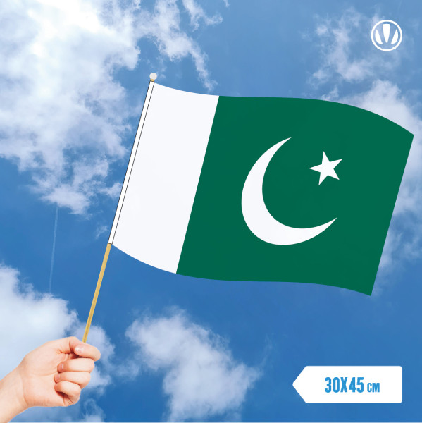 Zwaaivlag Pakistan 30x45cm