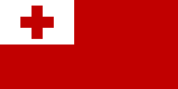 Vlag Tonga 70x100cm