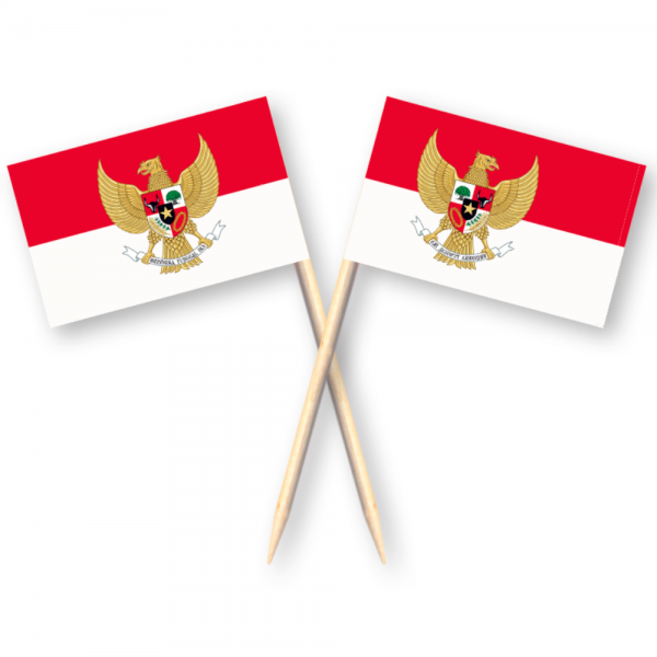 cocktailprikkers indonesie met wapen garuda