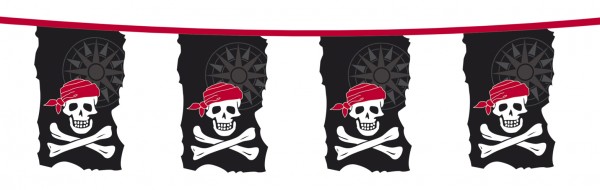 Piraten vlaggenlijn Skull Island 10m
