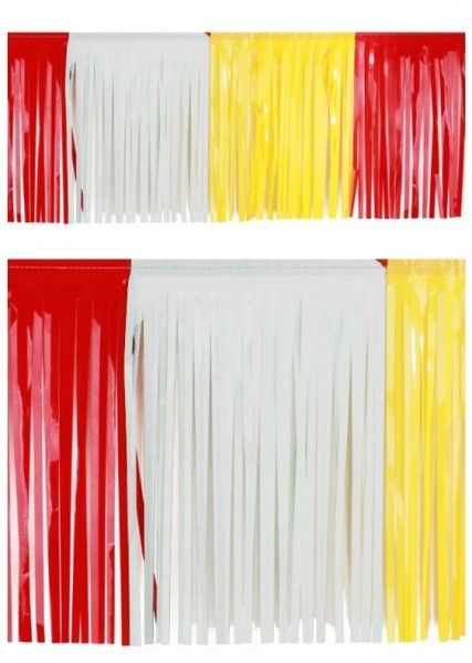 Vlaggenlijn slierten Carnaval Oeteldonk rood/wit/geel BRANDVERTRAGEND 6m