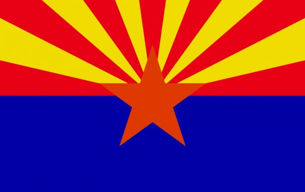 Vlag Arizona 20x30cm