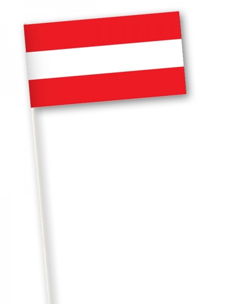 Oostenrijkse zwaaivlag | zwaaivlaggen Oostenrijk 11x21cm