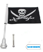 Luze motorvlag standaard voor op uw motor