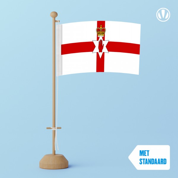Tafelvlag Noord-Ierland met standaard