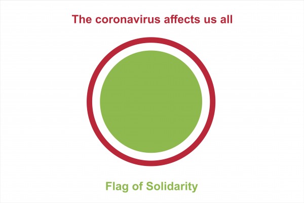 I support the fight against COVID-19 | Flag of Solidarity