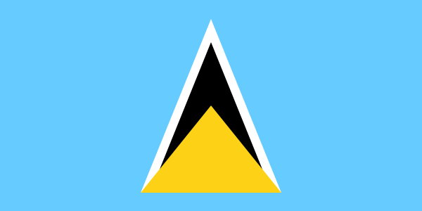 vlag Saint Lucia | Saint Lucia's vlaggen 30x45cm
