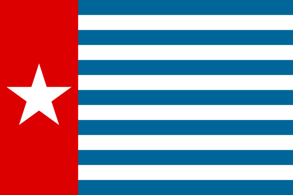 Vlag Westelijk Nieuw Guinea Morgenster 70x100cm
