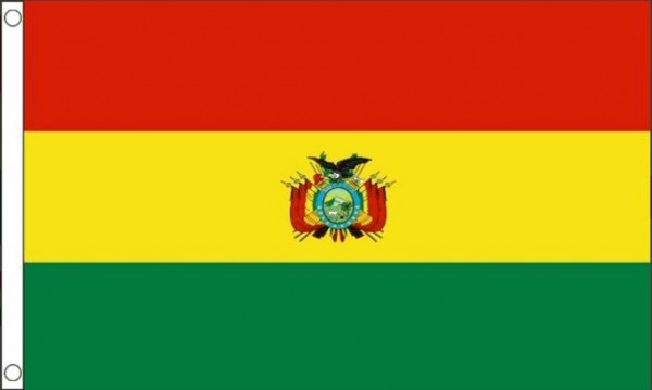 Vlag Bolivia 90x150cm met wapen Best Value
