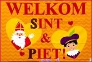 Sinterklaasvlag 60x90cm welkom sint en Piet