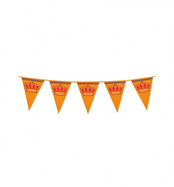 Oranje vlaggenlijn met Kroon
