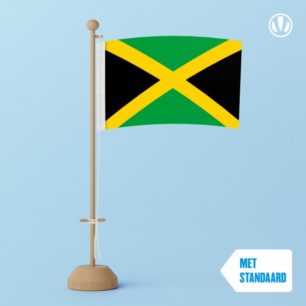 Tafelvlag Jamaica met standaard