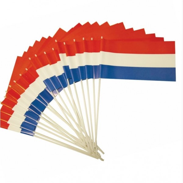 Papieren zwaaivlag Nederland 20x30cm