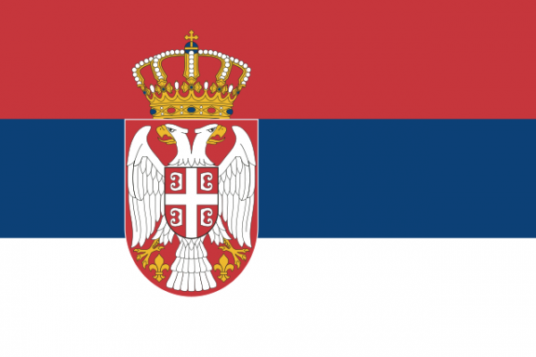 Servische vlag Servië 30x45cm