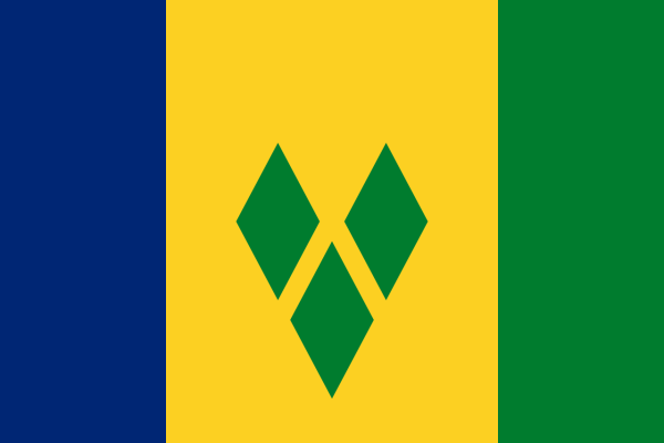 Vlag Saint Vincent en de Grenadines 70x100cm