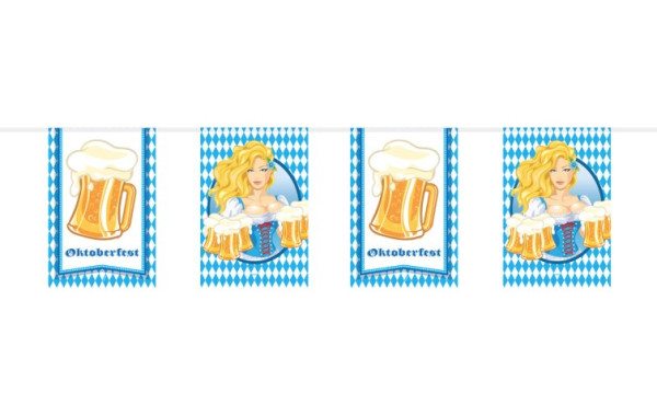 Vlaggenlijn Bierpullen festival - Oktoberfest 10m
