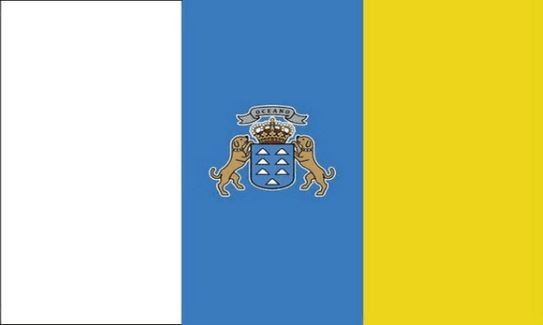 Vlag Canarische Eilanden 30x45cm