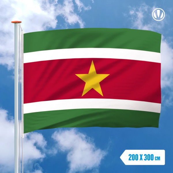 Grote Mastvlag Suriname 200x300 Spunpoly