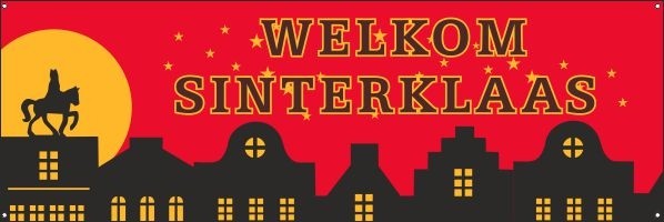 Sinterklaas welkom spandoek