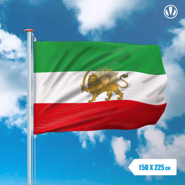 Vlag oud Iran 150x225cm