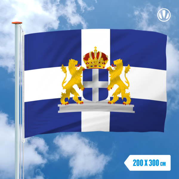 Zwolle met wapen vlag 200x300cm