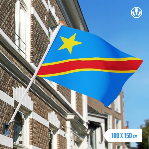 Vlag Congo-Kinshasa 100x150