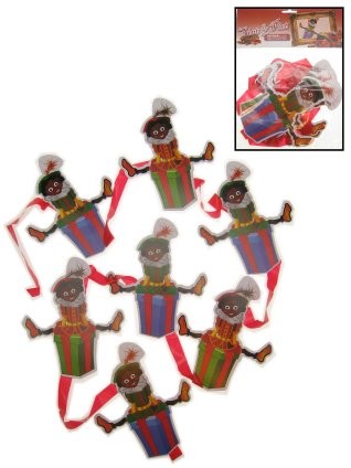 Sinterklaasversiering Pietjes lijn met Pieten Guirlande