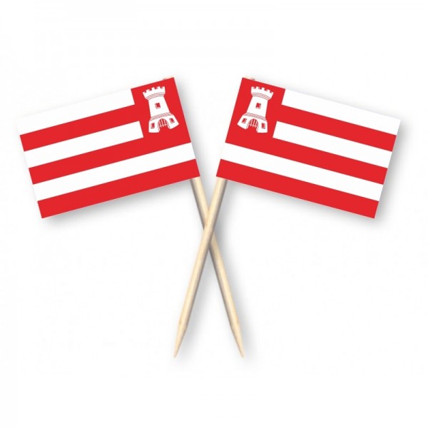 Kaasprikkers Alkmaar - Alkmaarse Vlag Cocktailprikkers 50 stuks